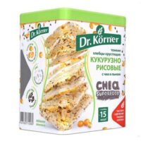 Хлебцы кукурузно-рисовые Dr. Korner с чиа и льном 100 г 1 шт