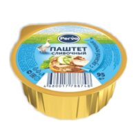 Паштет сливочный с гусиной печенью 95 гр. Perva 1 шт