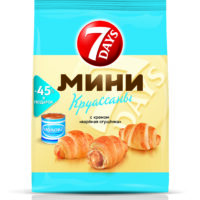 Круассаны 7 Days мини с кремом вареная сгущенка, 105 г 1 шт
