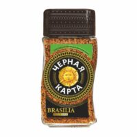 Кофе натуральный растворимый сублимированный Черная карта exclusive brasilia, 95 г. 1 шт