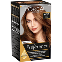 Стойкая краска для волос L'Oreal Paris Preference, оттенок 6.35, Гавана 1 шт