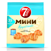 Мини круассаны с кремом Вареная сгущенка 7 Days 300г 1 шт