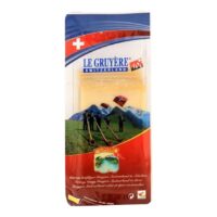 Сыр Le Superbe Le Gruyere нарезка 50% бзмж 150 г 1 шт