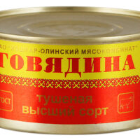Говядина Тушеная Йошкар-Олинский Мясокомбинат Гост Высший Сорт 325г 1 шт