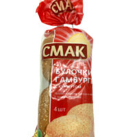 Булочка Смак для гамбургера 4*60гр 1 шт