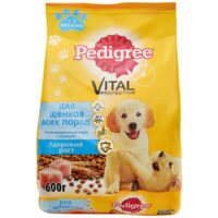 Корм Pedigree Vital Protection для щенков всех пород с курицей, 600г 1 шт