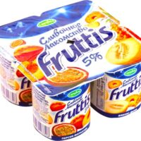 Йогуртный продукт Fruttis Суперэкстра малина ананас дыня 8% 115 г 1 шт