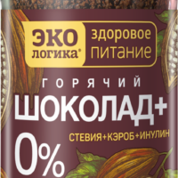 Какао напиток ЭКОЛОГИКА Горячий шоколад плюс со стев,кэробом и инул.без доб.сах.ст/б 1 шт