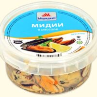 Мидии в рассоле 0.18кг меридиан 1 шт
