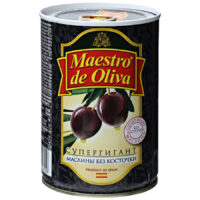 Маслины Maestro de Oliva Супергигант маринованные без косточки 425 г 1 шт