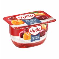 Десерт Чудо вишня-черешня творожный взбитый 4% 100 г 1 шт