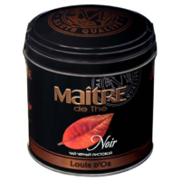 Чай MAITRE DE THE Луи Дор черный в железной банке, 150 г 1 шт