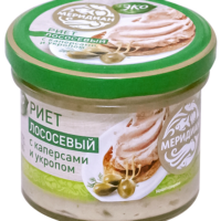 Риет Меридиан лососевый с каперсами и укропом 100 г 1 шт