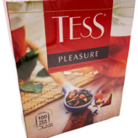 Чай Tess Pleasure черный шиповник-яблоко 100 пакетов 1 шт