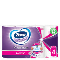 Бумажные полотенца Zewa Premium декор 4 рулона 1 шт