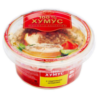 Хумус Салаты&Деликатесы с кедровыми орешками, 200г 1 шт