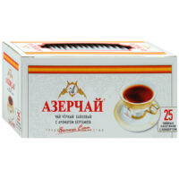 Чай Азерчай черный байховый с бергамотом 25 пакетов 1 шт
