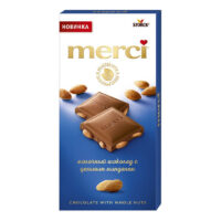Шоколад Merci молочный с цельным миндалем 100 г 1 шт
