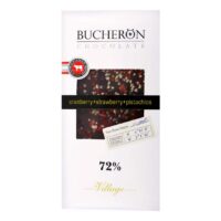 Шоколад Bucheron горький с клюквой клубникой и фисташками 1 шт