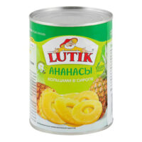 Ананасы Lutik кольца в сиропе 850 г 1 шт