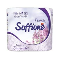 Туалетная бумага Soffione Premio Lavender 3 слоя 4 рулона 1 шт