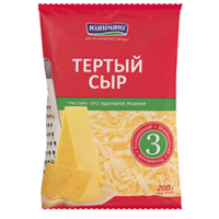 Сыр тертый КИПРИНО три сыра, 200г БЗМЖ 1 шт
