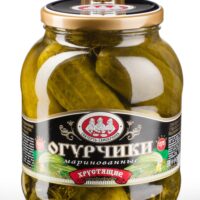 Огурчики Скатерть-Самобранка маринованные хрустящие 1,415 л 1 шт