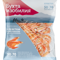 Креветки Бухта изобилия королевские 50-70 вареные замороженные 400 г 1 шт