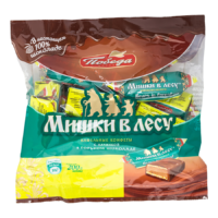 Вафельные конфеты Победа вкуса Мишки в лесу 200 г 1 шт