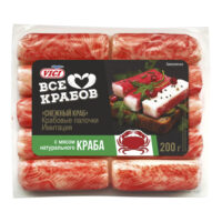 Крабовые палочки Vici с мясом натурального краба замороженные 200 г 1 шт