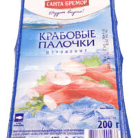 Палочки крабовые Санта Бремор в вакуумной упаковке 200 г 1 шт