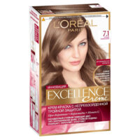Краска L'Oreal Paris "Excellence", оттенок 7.1, Русый пепельный 1 шт