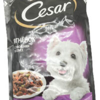 Корм Cesar с ягненком и овощами 85г для взрослых собак 1 шт