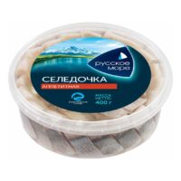 Сельдь Русское море Аппетитная в масле филе-кусочки 400 г 1 шт