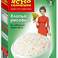 Хлопья рисовые ЯСНО СОЛНЫШКО, 375г 1 шт