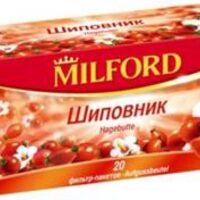 Фруктовый чай Milford шиповник натуральный ингредиент 20пх2г 1 шт