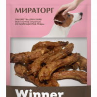 Лакомство Winner Шея куриная для собак всех пород 60 г 1 шт