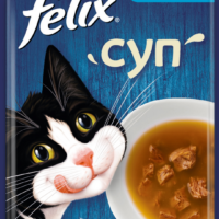 Корм Felix Cуп для взрослых кошек с треской 48 г 1 шт