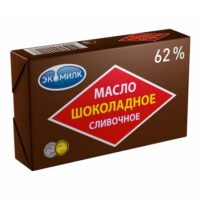Сливочное масло Экомилк шоколадное 62 % 180 г бзмж 1 шт