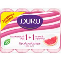 Мыло Duru Розовый грейпфрут тропический экстракт и крем 1+1, 4х90 г 1 шт