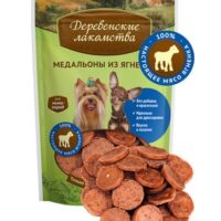 Лакомство Деревенские лакомства для собак мини-пород медальоны из ягненка 1 шт