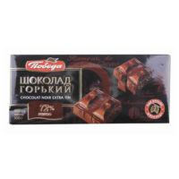 Шоколад ПОБЕДА Горький 72% какао без сахара, 100 г 1 шт