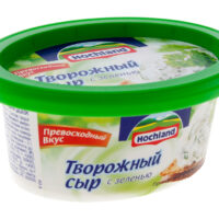 Сыр творожный Hochland с зеленью 60% 0.14 кг. БЗМЖ 1 шт