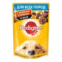 Корм Pedigree для собак всех пород с телятиной и печенью 85 г 1 шт