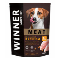 Корм сухой Winner Meat для взрослых собак мелких пород из ароматной курочки 500 г 1 шт