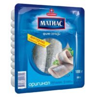 Сельдь Матиас Оригинал слабосоленая в масле филе 1 кг 1 шт