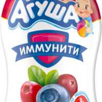 Йогурт питьевой детский АГУША фруктовый Северные ягоды 2,7%, с 8 месяцев, без змж, 180г 1 шт