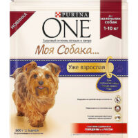 Корм ONE МИНИ Взрослая Говядина/Рис 600г 1 шт