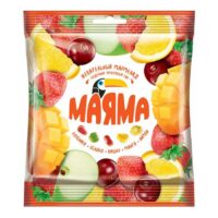 Мармелад Маяма жевательный со вкусами клубники яблока вишни манго лимона 70 г 1 шт