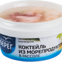 Коктейль из морепродуктов БАЛТИЙСКИЙ БЕРЕГ в рассоле, 210г 1 шт